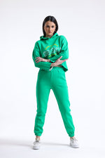 Jogginsanzug Freizeitanzug Sportanzug Royyen 957 mit Print Damen