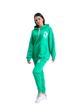 Jogginsanzug Freizeitanzug Sportanzug Royyen 1247 mit Fleece-Oversize-Trainingsanzug-Set für Damen